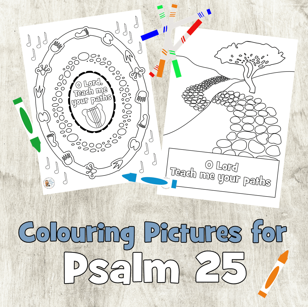 Psalm 25 colouring pages