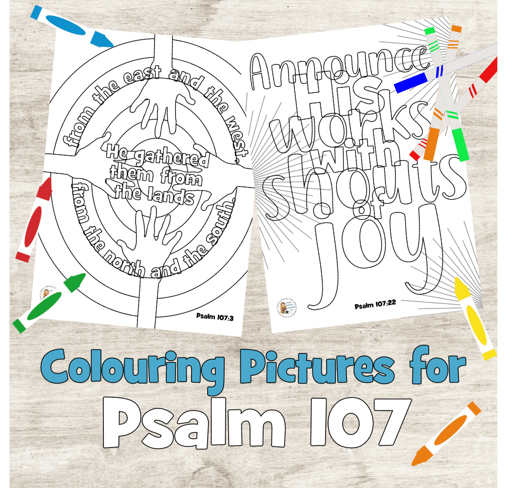 Psalm 107 colouring pages