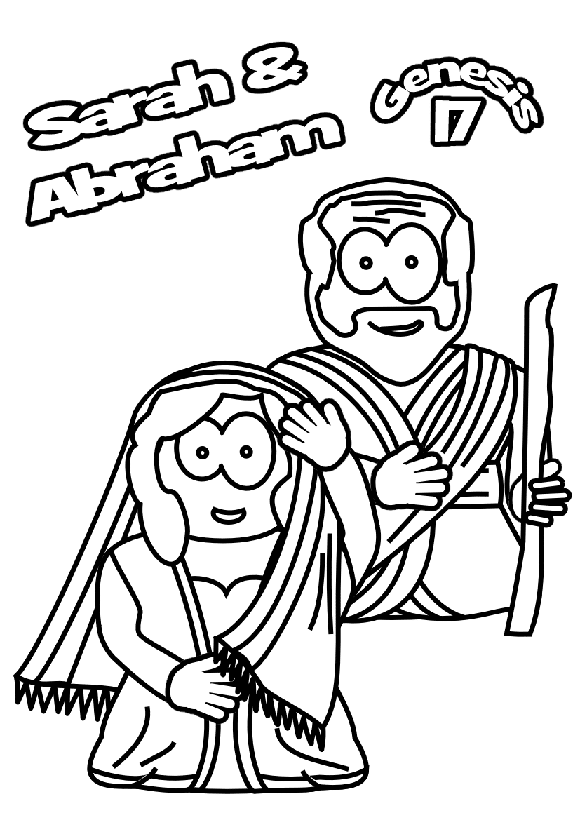 sarah and abraham coloring pages - photo #17
