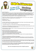 Story notes based on Luke 14 and Matthew 22 where Jesus tells the parable of the banquet guests who didn't arrive