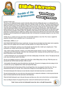 Story notes based on Matthew 25 the parable of the 10 bridesmaids