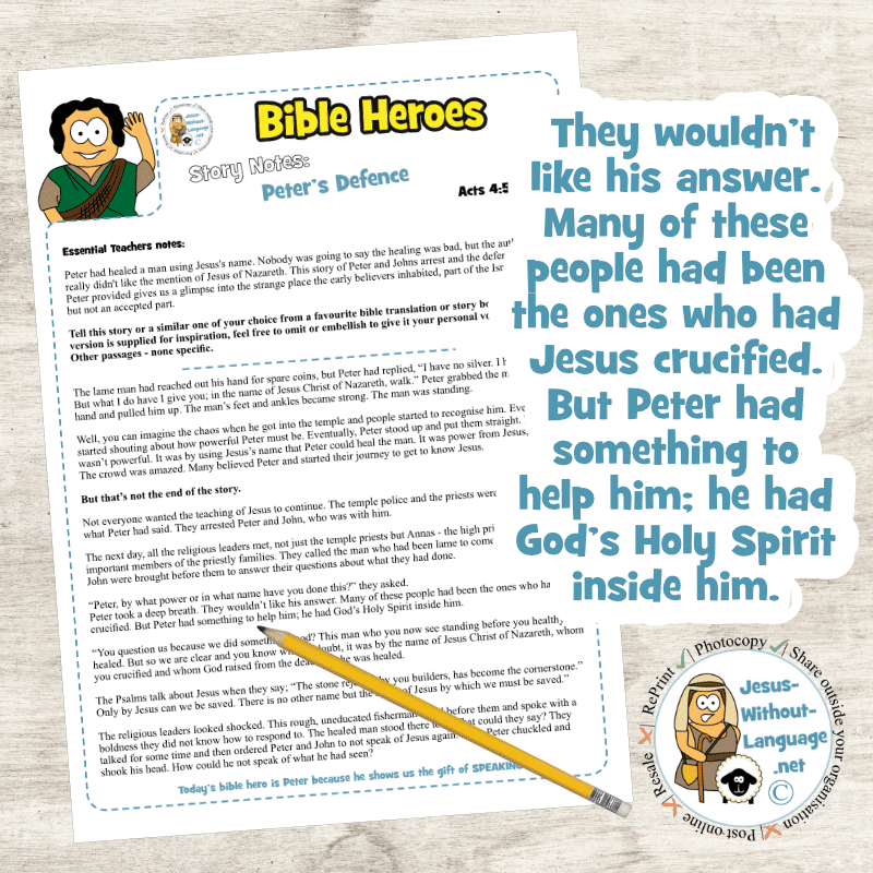 Peter's Defence (Acts 4) | Story