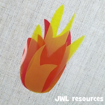 Pentecost flames craft layer