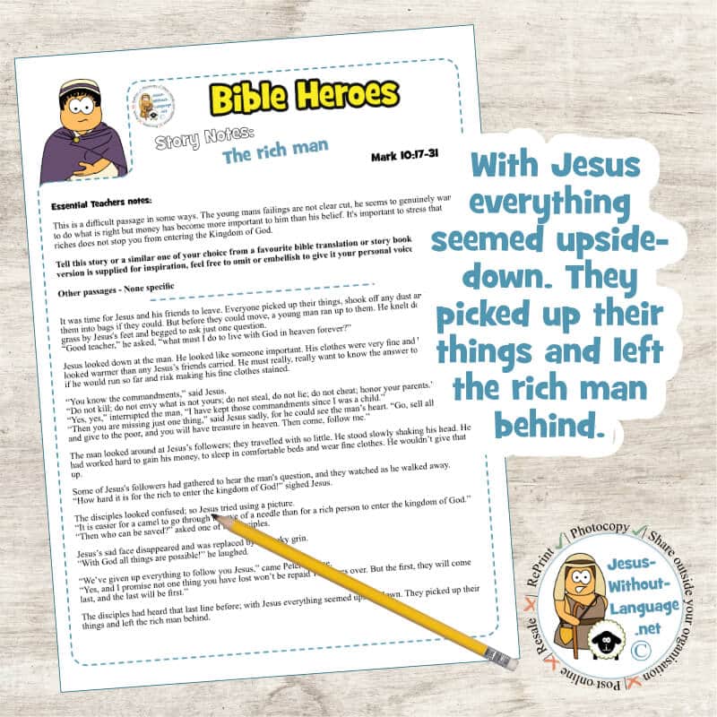 The Rich Man (Mark 10) | Story