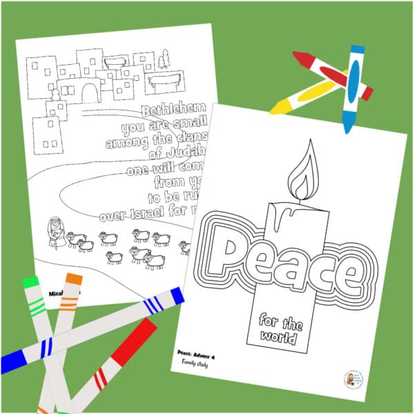 Advent Candle week 4 PEACE - Micah 5 - Image 4