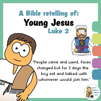 Young Jesus story post graphic