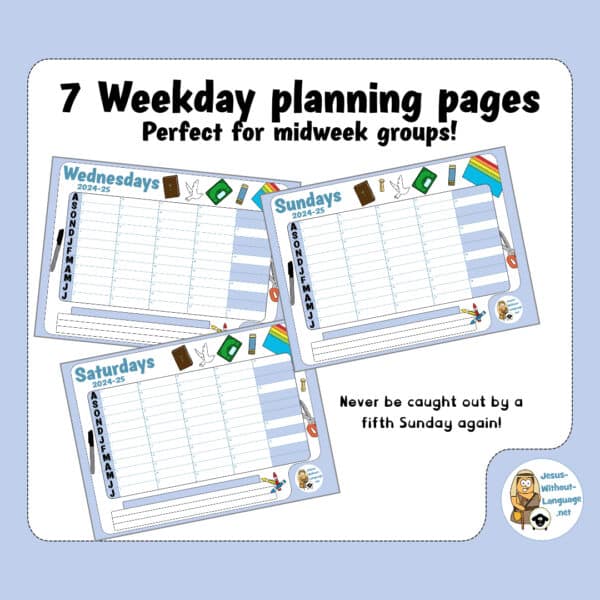 FREE Kids Ministry Academic Calendar 2024-2025 - Image 3