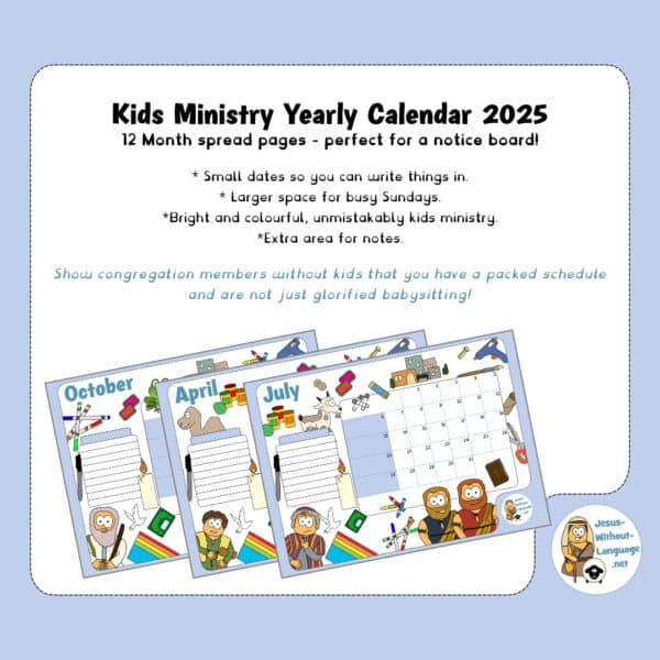 FREE Kids Ministry Calendar 2025 - Image 2