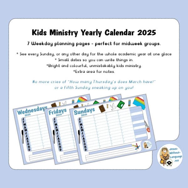 FREE Kids Ministry Calendar 2025 - Image 3