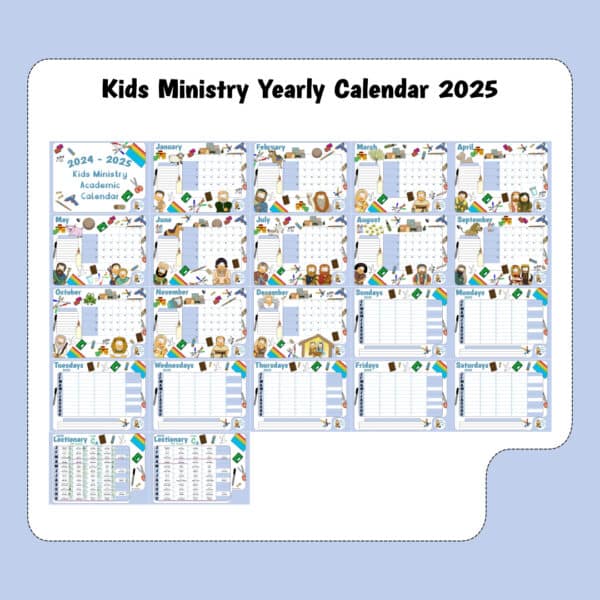 FREE Kids Ministry Calendar 2025 - Image 5
